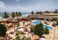 Pool and beach view at Kombo beach hotel