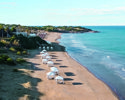 Private gazebos on the beach