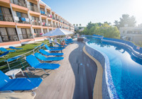 Pool area, Avlida Hotel, Paphos, Cyprus