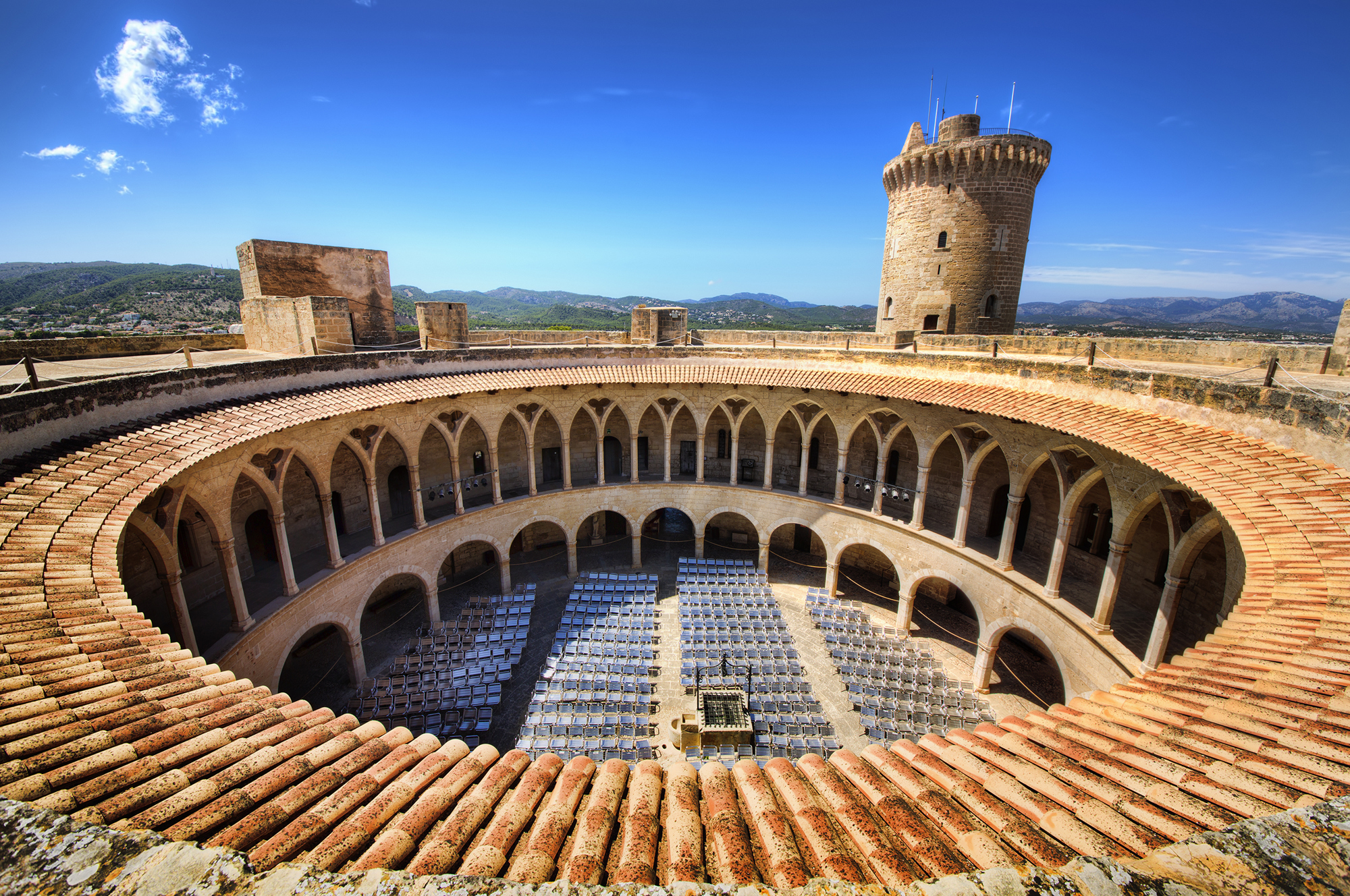 Bellver Castle Aerial View