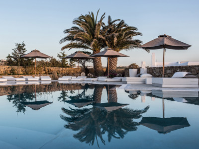 Pool at Ostraco Suites Hotel, Mykonos Town, Mykonos, Greece