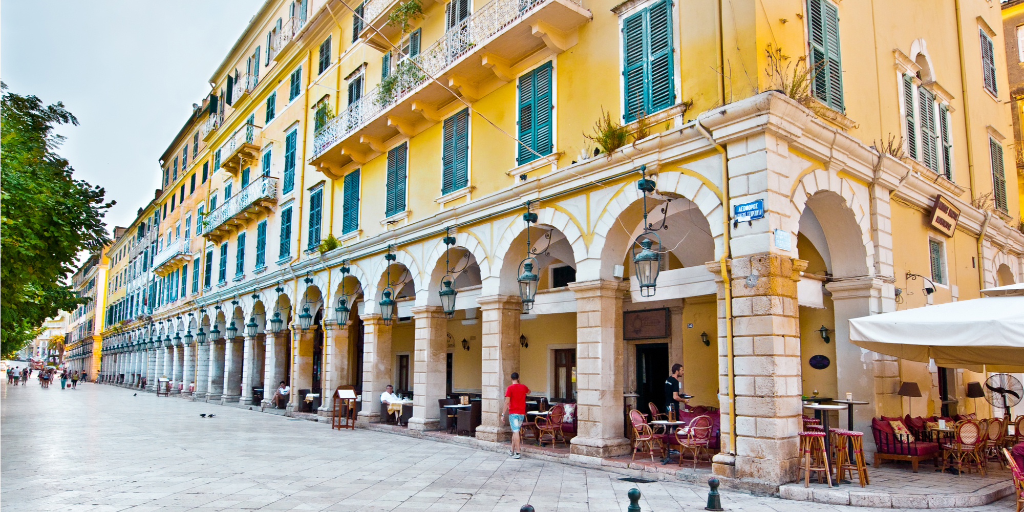 Liston Of Kerkyra, Capital Of Corfu