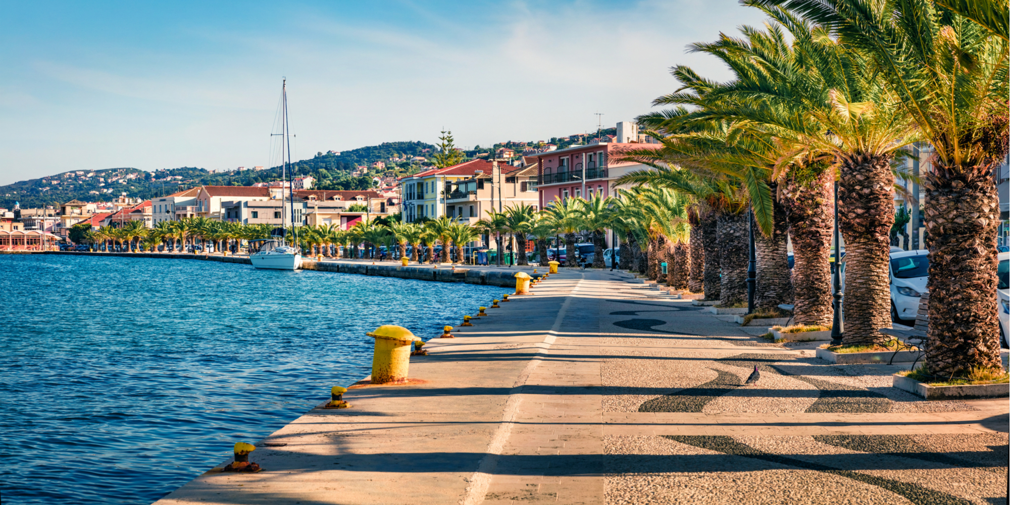 Argostoli Port In Kefalonia, Greece