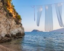 Cameo Island White Wedding Flags