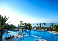 Main pool area with sea views at the Four Seasons Hotel