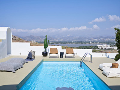 View of private pool at Villas at Naxian Utopia