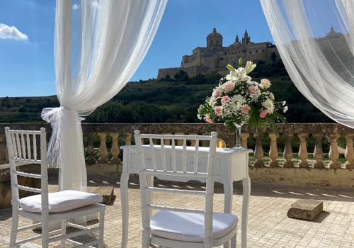 Mdina Views Aisle Set Up