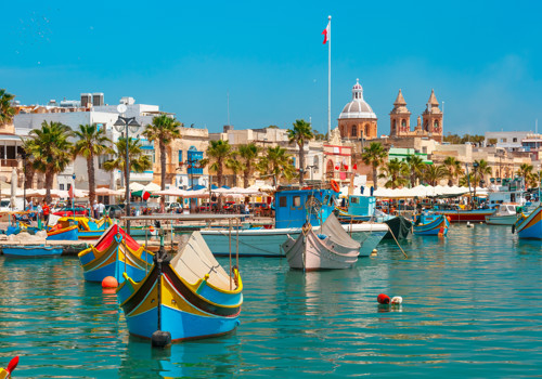 Traditional Luzzu Boats, Marsaxlokk, Malta