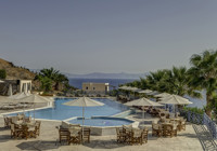 Pool view at Sunrise Beach Suites in Syros