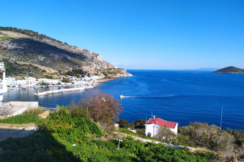 View from Anna House in Leros, Greece