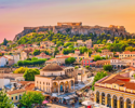 Monastiraki Square and The Acropolis in Athens