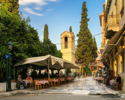 Old Street in Plaka district under Acropolis