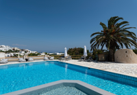 Views from pool at Albatross Hotel in Paros