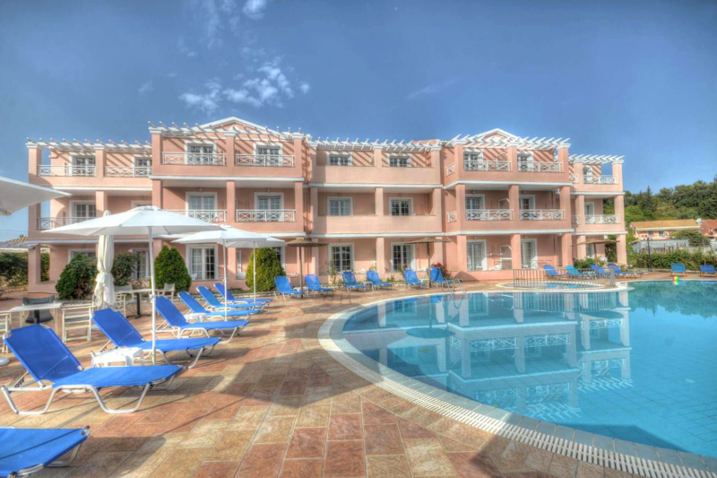 Exterior of Anemona Apartments, Sidari, Corfu