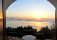 Sunset view from Travlos Studios in Poros, Kefalonia