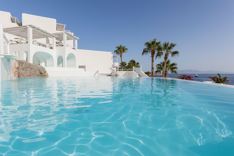 Exterior of Grecotel Mykonos Blu Boutique Resort