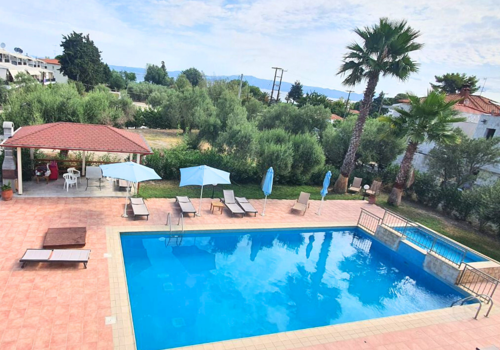 Pool view at Villa Ilios