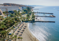 Exterior beachfront at Amathus Beach Hotel