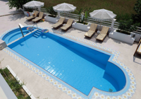 Pool area at Maggana Residence