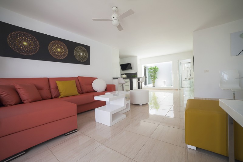 Haciendas Village. Villa living room