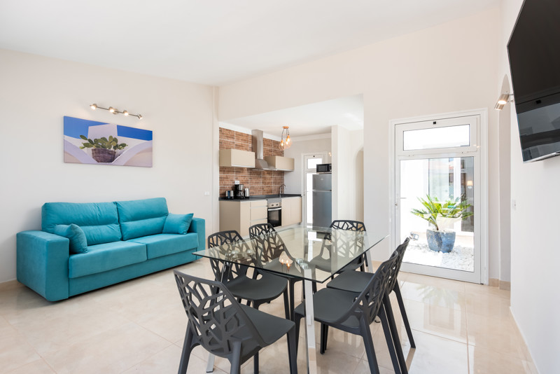 Haciendas Village. One Bedroom Deluxe Apartment kitchenette area