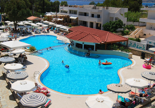 Aerial View of Pefki Island Resort Swimming Pool