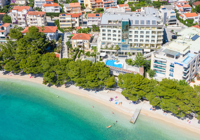 Aerial View of Hotel Park Makarska and Surrounding Beach