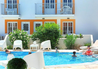 Exterior View of Swimming Pool at Katerina Apartments Kalymnos