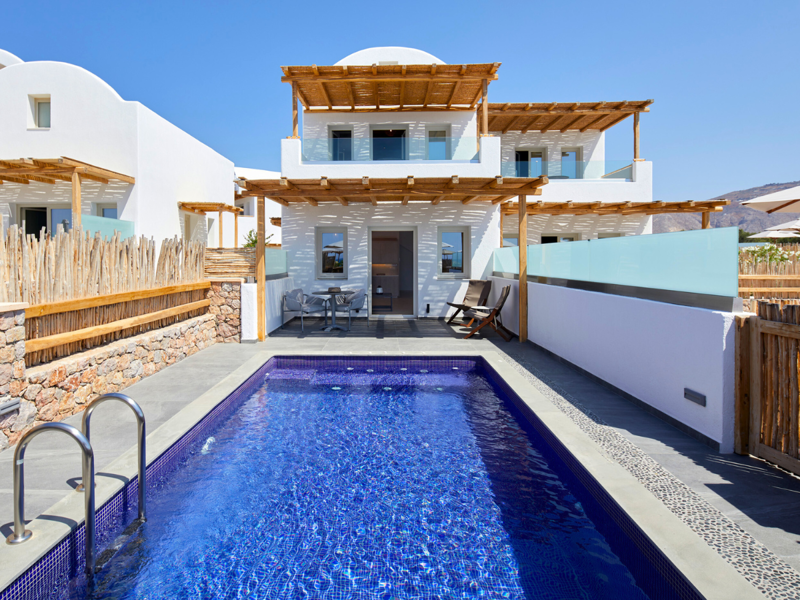 Duplex Suite Pool and Sea View at Sea Breeze Santorini Beach Resort