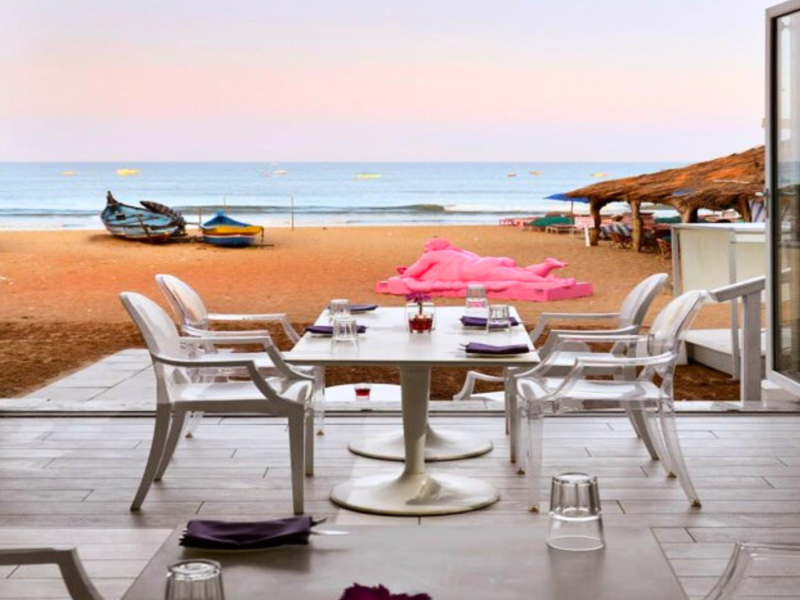 Love Restaurant overlooking the Beach at The Park Calangute