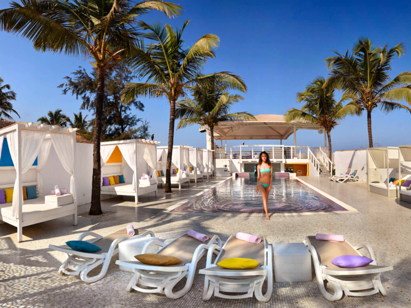 Sunbed and Pool Area at The Park Calangute