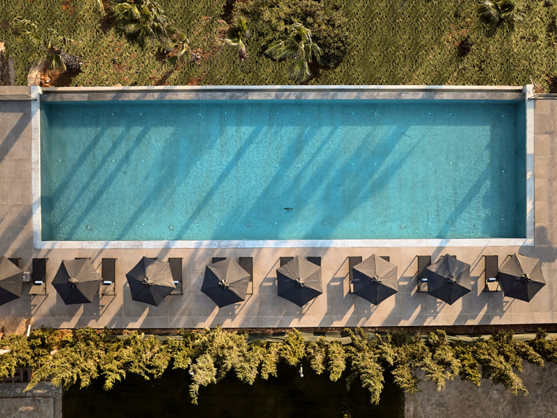 View of New Olives & Sea Pool in St Nicolas Bay Resort Hotel & Villas