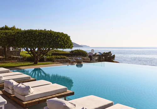 Main Infinity Pool At St Nicolas Bay Resort Hotel & Villas