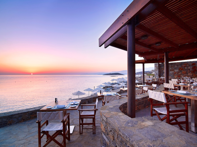 The Blue Bay Beach Restaurant at St Nicolas Bay Resort Hotel & Villas