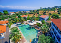 Aerial View of Swimming Pool at Flegra Palace Hotel