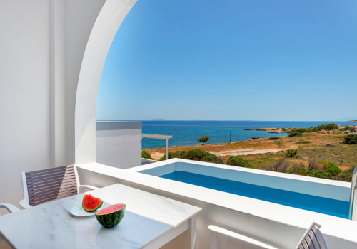 Suite with Private Pool View at Aegean Paradiso