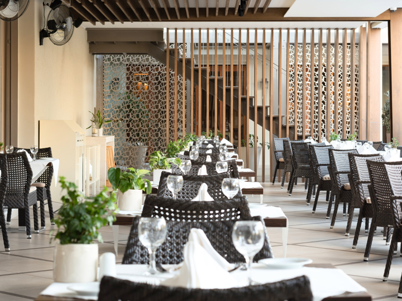 Outdoor Dining at Theartemis Palace