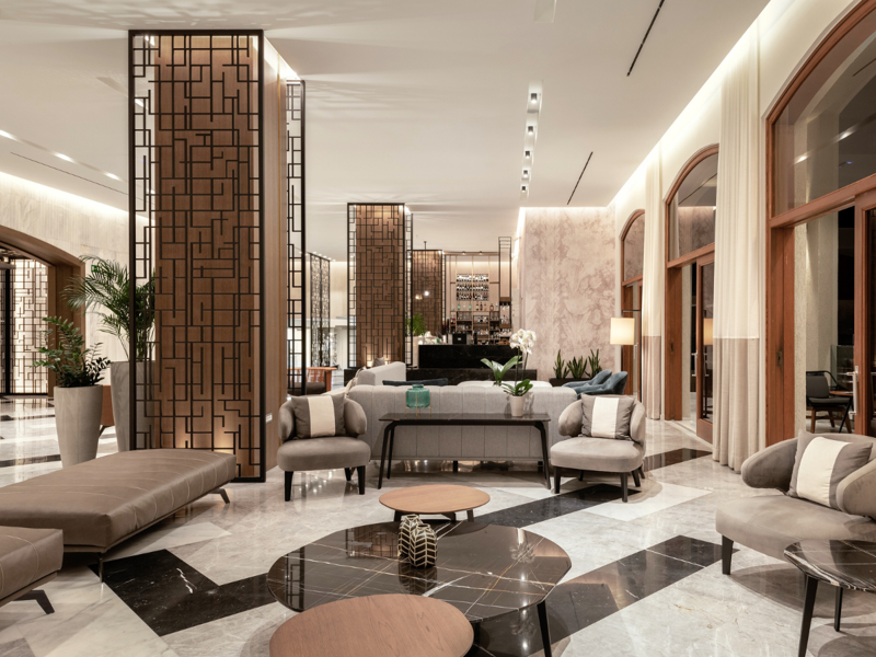Reception and Lobby Area at Theartemis Palace