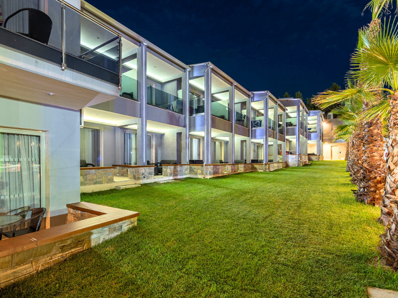 Garden Area at Dionysos Hotel and Studios