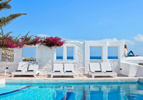 Outdoor Pool in Mr & Mrs White Paros, Suites & More