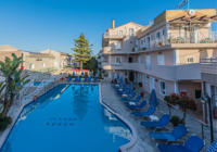 Pool Overview at Planos Beach Apartment Hotel