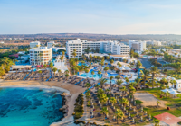 Aerial View of Adams Beach Hotel and Surrounding Area