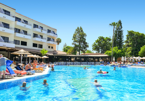 Exterior View of Paphos Gardens Holiday Resort and Swimming Pool