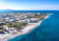 Aerial View of Mosay Kos All Suite Hotel and Beach